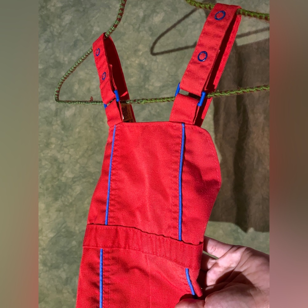 Carter’s vintage bright red overalls